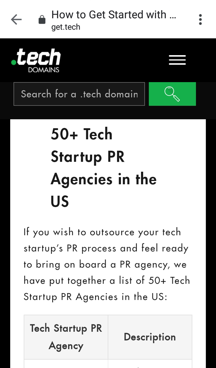 Web & Press está en lista de agencias de Relaciones Públicas para Startups de Tecnología en Estados Unidos